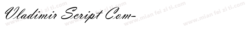 Vladimir Script Com字体转换